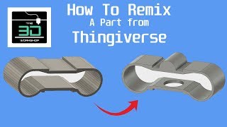 How to Remix a Part from Thingiverse  CAD Design for 3D Printing [upl. by Euqinahs]