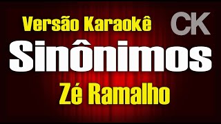 Zé Ramalho Sinônimos Karaokê [upl. by Nahaj]