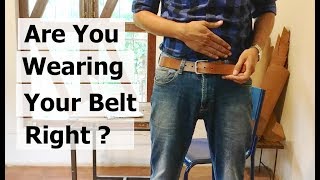 2 Tips to Wear Your Belt Right [upl. by Waltner]