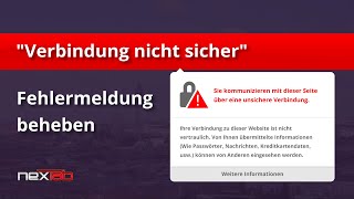 Fehlermeldung quotVerbindung nicht sicherquot beheben  SSL Zertifikat installieren [upl. by Chanda]