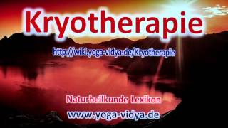 Kryotherapie [upl. by Madalyn]