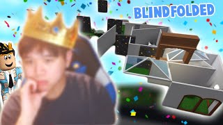 i built a bloxburg house but blindfolded with FACECAM it was a mess [upl. by Eelrak871]