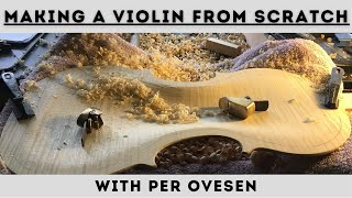 Making a violin from scratch with maker Per Ovesen  MiniDocumentary [upl. by Rolph219]