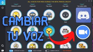 CAMBIAR LA VOZ EN DISCORD Y ZOOM  MODULADOR DE VOZ 2024 [upl. by Adnocahs918]