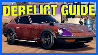 Need for Speed Payback  NISSAN 240Z DERELICT GUIDE NFS Payback Freeroam Gameplay [upl. by Gollin]