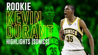 Rookie Kevin Durant Highlights Sonics [upl. by Woodford]