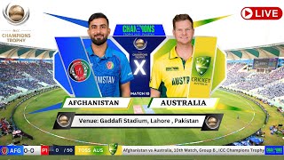 Afghanistan vs Australia Lahore Live Cricket Match Today  AFG vs AUS Live Match Today AFG vs AUS [upl. by Arihppas65]