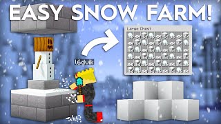 Minecraft Super Easy Snow Farm  72000 Per Hour [upl. by Paulie]