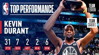 Kevin Durant Takes Home KIA AllStar Game MVP Honors  2019 NBA AllStar [upl. by Ashlee]