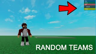 Randomize Teams in Roblox Tutorial [upl. by Alanah]