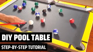 How to make a DIY pool table For beginners [upl. by Maurreen]