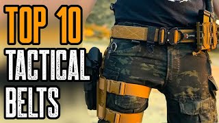 TOP 10 BEST TACTICAL BELTS amp GUN BELTS 2021 [upl. by Thetes351]