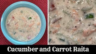 Cooling Cucumber and Carrot Raita  Restaurant Style Raita Recipe  Amis Cooking [upl. by Dnyletak82]