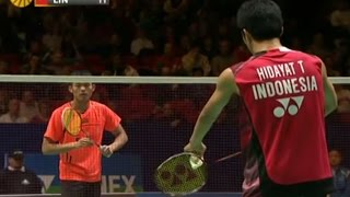 Lin Dan v THidayat MS QF Yonex All England Open Badminton Champ 2012 [upl. by Clower]