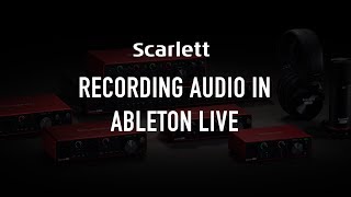 Recording audio in Ableton Live [upl. by Karlotta]