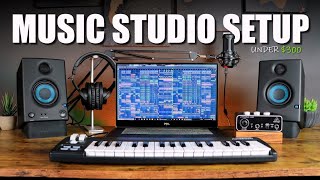 Home Studio Setup On a Budget For Beginners Under 300  The Perfect Home Music Studio Starter Kit [upl. by Odnesor]