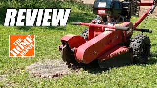 Renting A Stump Grinder from Home Depot  Review amp Process [upl. by Emearg]