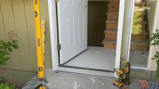 Jeld Wen Front Door Installation  Really crappy products and craftsmanship PART 1 [upl. by Longawa]