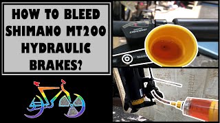 HOW TO BLEED SHIMANO MT200 HYDRAULIC BRAKES  MAINTENANCE  RAD CYCLIST [upl. by Nicoline935]