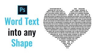 How to Fill a Shape with Text in Photoshop [upl. by Ahsaenat]