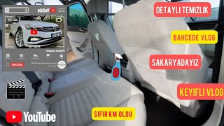 PASSAT BAHÇEDE İÇ DETAYLI TEMİZLİK VLOG  İÇ TEMİZLİK NASIL YAPILIR RUTİN TEMİZLİKSIFIR GİBİ OLDU [upl. by Kolosick]