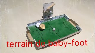 Comment faire un terrain de babyfoot en carton [upl. by Sublett961]