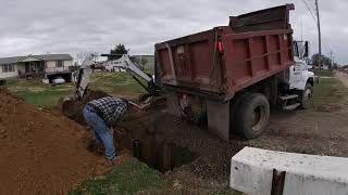 Installing a drainage pit [upl. by Llennaj]