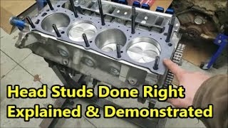 Installing Head Studs Properly  Simple amp Effective [upl. by Yankee]