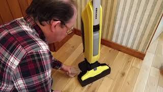 Karcher FC5 Hard Floor Cleaner In Action [upl. by Mas]