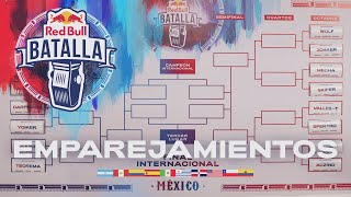 EMPAREJAMIENTOS  Red Bull Batalla Internacional 2022 [upl. by Letisha]