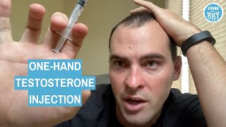 One Handed Testosterone Gluteal Injection [upl. by Aziar146]