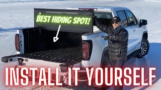 Hard Folding Tonneau  Box Cover Install GMC Sierra Chevy Silverado [upl. by Ethelyn]