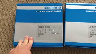 Shimano MT200 hydraulic brakes unboxing BLMT200 vs BLMT201 levers [upl. by Tdnarb]