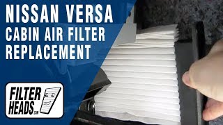 How to Replace Cabin Air Filter Nissan Versa  AQ1105 [upl. by Knitter]