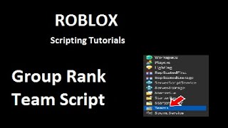 How to make a group rank team in Roblox [upl. by Seek]