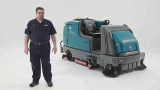 M17 SweeperScrubber and T17 Scrubber  Demonstration  Tennant Company [upl. by Nyrehtac269]