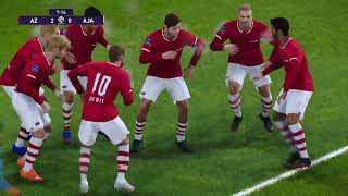 AZ VS AJAX  PES 2021 GAMEPLAY [upl. by Ivel]