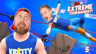 Crazy Tables DadCity vs Little Flash WWE 2k19 Singles Tournament 5 KCity [upl. by Radnaskela]