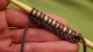 The Knitted Cast On  Knitting Tutorial [upl. by Auahsoj]