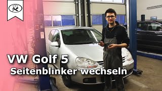 VW Golf 5 Seitenblinker wechseln  Switch side markers  VitjaWolf  Tutorial  HD [upl. by Barbaresi782]