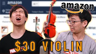 We Try the Cheapest and most useless Violins from Amazon [upl. by Rori]