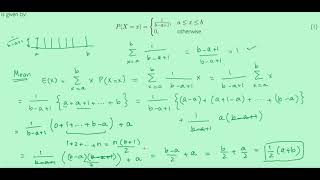 Discrete Uniform Distribution Introduction Mean and Variance [upl. by Ellingston]