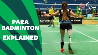 Sport Explained Para Badminton  Paralympic Games [upl. by Nide]