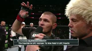 UFC 205 Khabib Nurmagomedov Octagon interview [upl. by Ahsit]