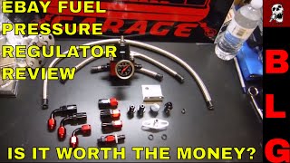 EBAY FUEL PRESSURE REGULATOR INSTALLATION AND REVIEW [upl. by Cir705]