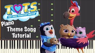 Disney Juniors TOTS  Theme Song  Piano Tutorial [upl. by Lynden843]