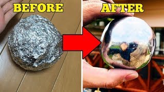 How To Make MirrorPolished Japanese Foil Ball  Easy DIY [upl. by Candie65]