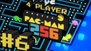 PacMan 256  6  Enter Your Initials 4 Player Gameplay [upl. by Luba]