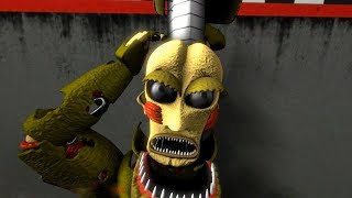 FNaF SFM Springtrap vs ScrapTrap Five Nights At Freddys [upl. by Ahsieka]