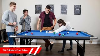 Compact and Convenient A Review of the 7ft Foldable Pool Table [upl. by Seed202]